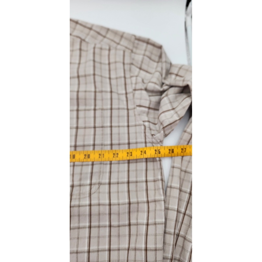 Columbia Sportswear Men's Shirt XL L/S Button Down Tan Plaid Check‎ 100% Cotton - Picture 9 of 11